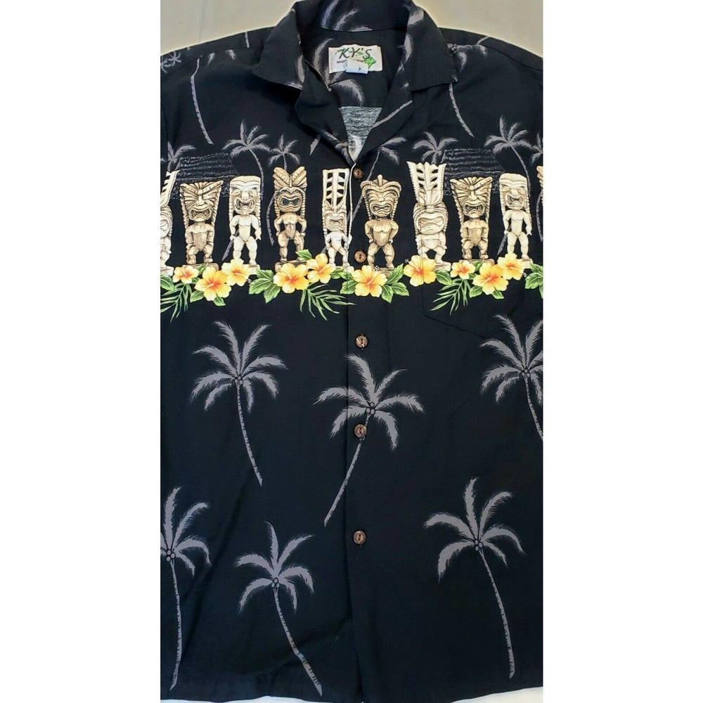 Vntg KY'S HAWAIIAN SHIRT Small  MADE IN HAWAII USA